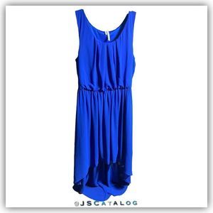 Studio Y. Royal Blue Chiffon High Low Summer Dress - NWOT - Size M